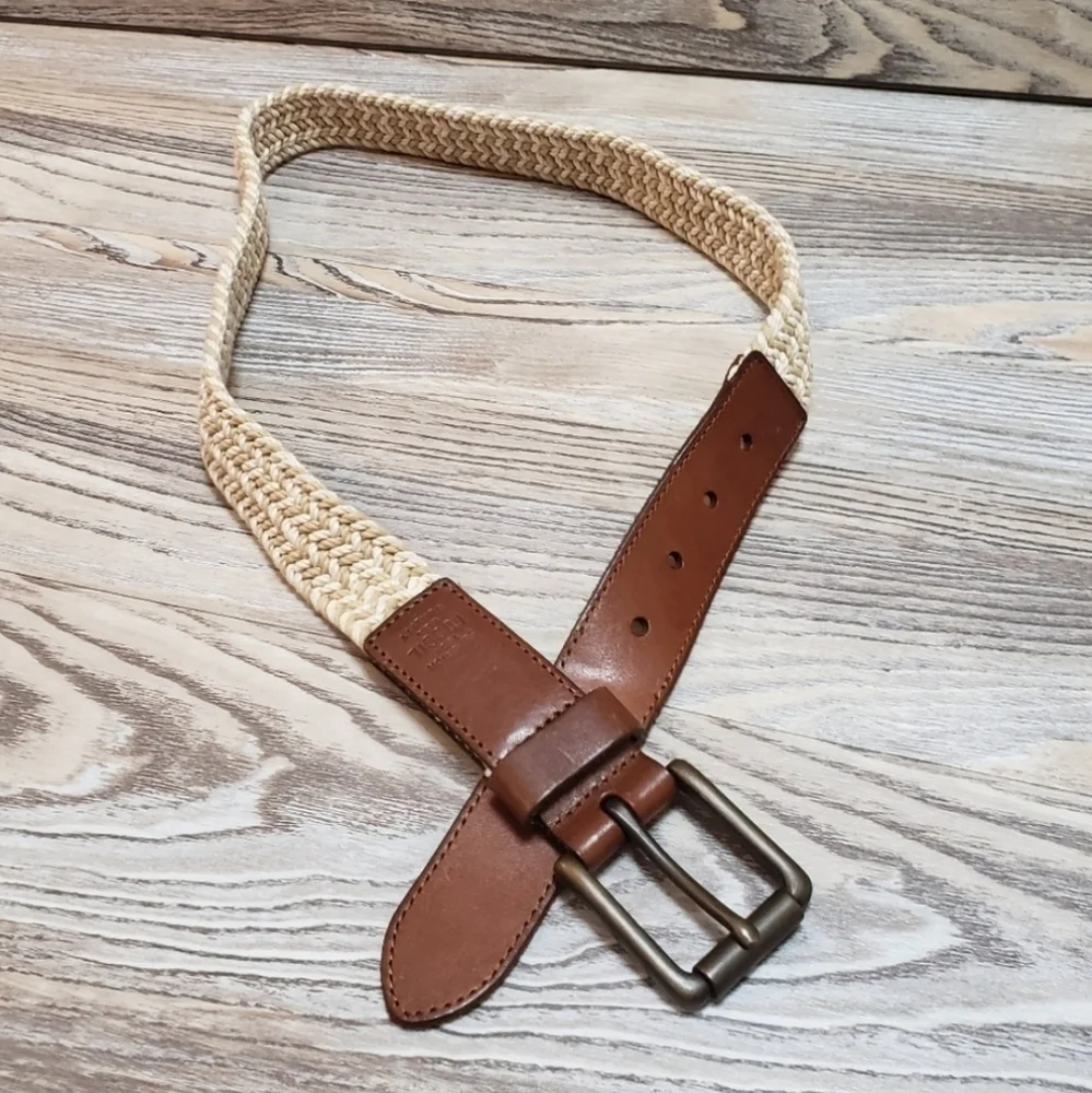 Fossil braided belt Women's Size 32 tan